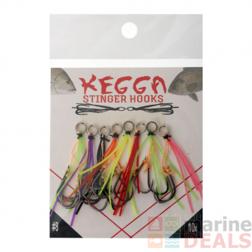 Kegga Stinger Assist Hooks #8 Qty 8 Mixed