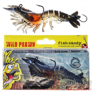 Fish Candy Wild Prawn Soft Bait 120mm Marron
