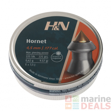 H&N Sport Hornet Air Gun Pellets .177 Cal 225 Rounds