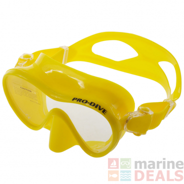 Pro-Dive Touch Frameless Dive Mask Yellow
