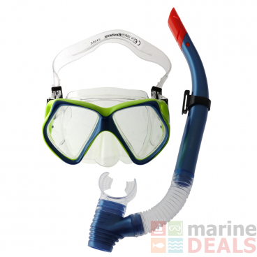 Hydro-Pro Ocean Diver Mask and Snorkel Set Blue