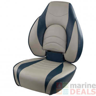 BLA Fish Pro High Back Fold Down Seat Grey/Blue