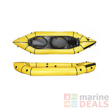 Speedy Flat Water 2-Person Packraft 395cm Black/Yellow