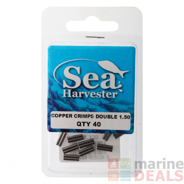 Sea Harvester Double Barrel Copper Crimp Sleeves