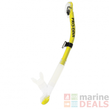 Pro-Dive Touch Dry-Top Premium Snorkel Yellow
