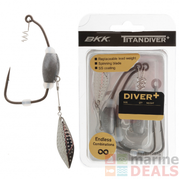 BKK Titan Diver Plus Worm Hooks 10/0 Qty 2