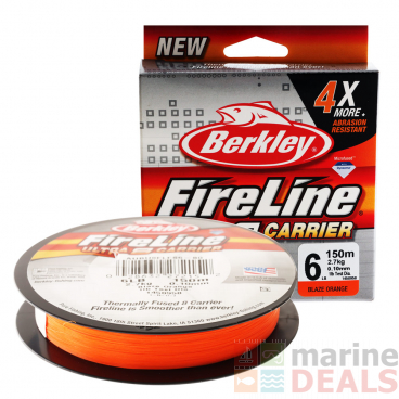 Berkley Fireline Ultra 8 Braid 150m 6lb Blaze Orange