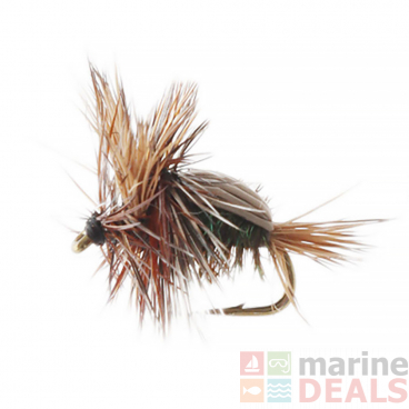 Manic Tackle Project Humpy Dry Fly Peacock #12