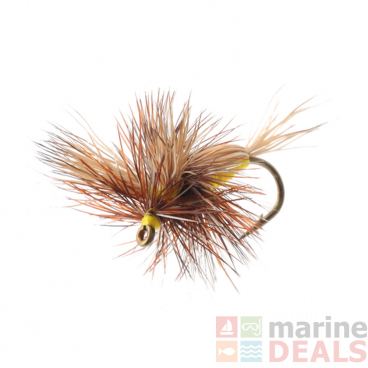 Manic Tackle Project Humpy Dry Fly Yellow #12