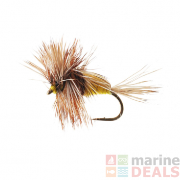 Manic Tackle Project Humpy Dry Fly Yellow #14