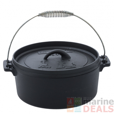 Campfire Pre-Seasoned Cast Iron Camp Oven 4.5 Quart