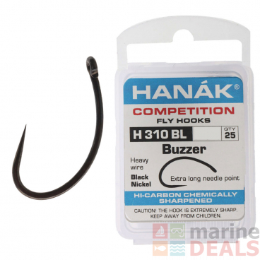 HANAK Competition H310BL Barbless Fly Hook Qty 25