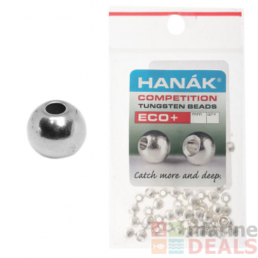 HANAK Competition ECO+ Tungsten Beads Qty 50 Silver 2.3mm