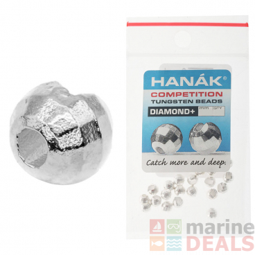 HANAK Competition DIAMOND+ Tungsten Beads Silver 2.5mm Qty 20