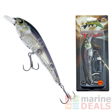 Strike Pro T-Railer Diving Bibbed Lure with Scent 150mm 58g Ghost