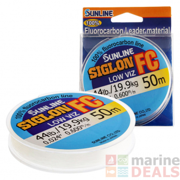 Sunline Siglon FC Fluorocarbon Line 50m 0.60mm 44lb