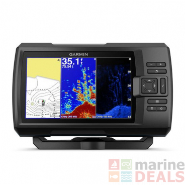 Garmin STRIKER Plus 7cv CHIRP ClearVu Fishfinder with GPS and CV20-TM Transducer