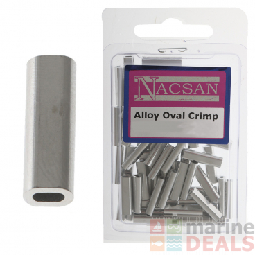 Nacsan Alloy Oval Crimp Sleeves Bulk Pack Qty 70