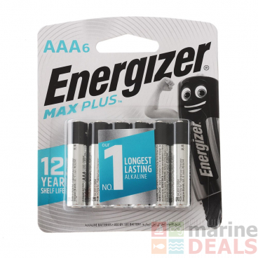 Energizer Max Plus AAA Alkaline Battery 6-Pack