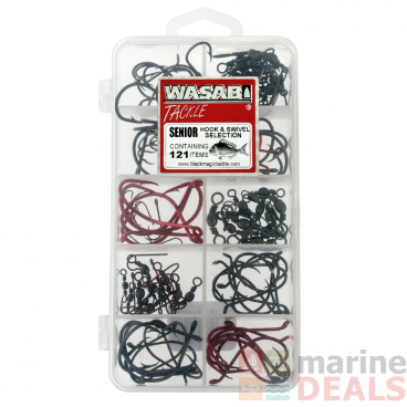 Wasabi Tackle 120 Piece Senior Hook and Swivel Selection
