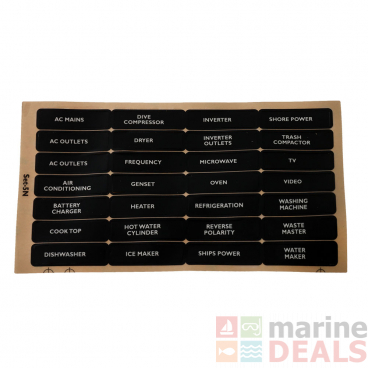 BEP Electrical Panel Sticker Label Sets