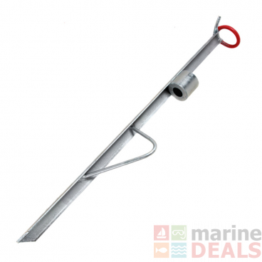 Galvanised Beach Spike Rod Holder 0.8m