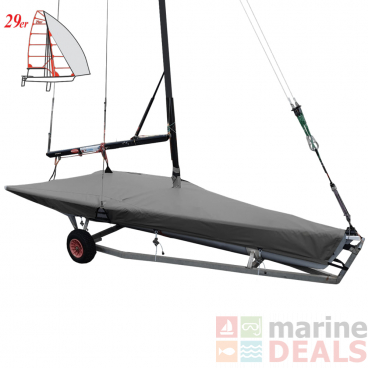 Oceansouth 29ER Boat Deck Cover with Mast