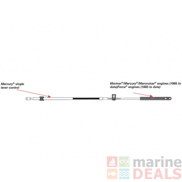 CC179 Mercury/Mariner 600A Type Control Cable