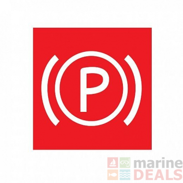Hella Marine Red Parking Brake Symbol Card