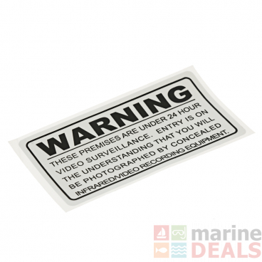 Surveillance Warning Sticker