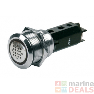 BEP Stainless Buzzer and Warning Light Red 12v