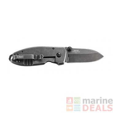 CRKT Squid Black/Stonewash Folding Knife with D2 Blade Steel