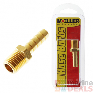 Moeller Barbed Hose Tail to NPT Male