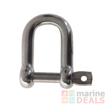 Long D Stainless Steel Shackle