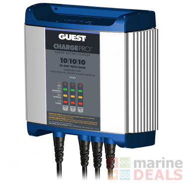 Guest On-Board Battery Charger 30A / 12V 3 Bank 120V Input