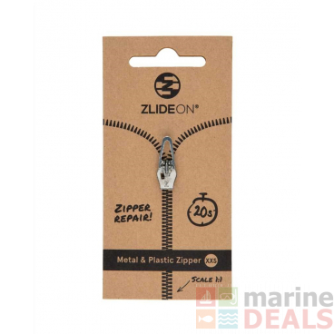 ZlideOn Metal and Plastic Zipper Silver