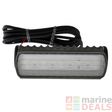 Hella Marine Sea Hawk-R LED Floodlight Bracket Mount Wide Spread Black