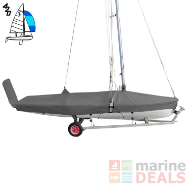 Oceansouth 420 Boat Deck Cover with Mast