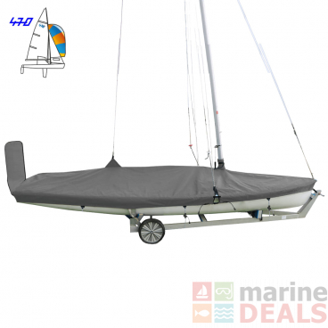 Oceansouth 470 Boat Deck Cover with Mast