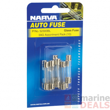 NARVA Glass Fuse 3AG Assorted Pack