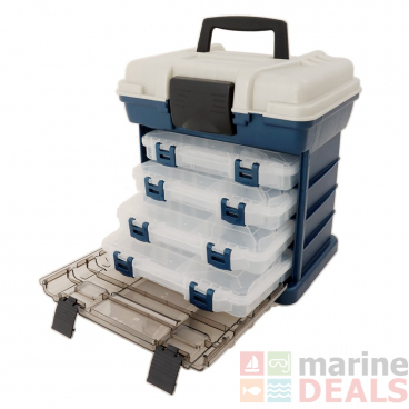 Plano StowAway Rack Tackle Box System with 4 ProLatch Utility Boxes