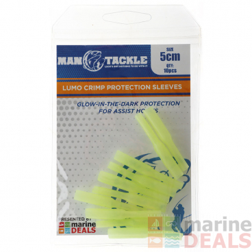 ManTackle Lumo Crimp Protection Sleeves 5cm Qty 10
