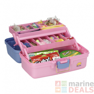 Plano Two Tray Tackle Box Periwinkle Pink