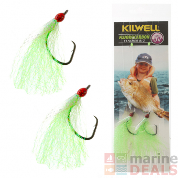 Kilwell UV Tarakihi Tickla Flasher Rig Greeny #2