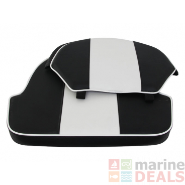 Hi-Tech Upholstery for 3000 Boat Seat Black/White