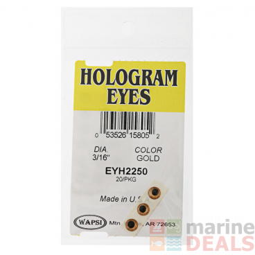 Hologram Dome Eyes Gold 4.7mm