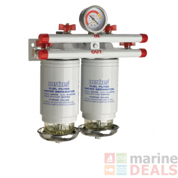 VETUS Double Fuel/Water Separator 10 Micron 380 L/H