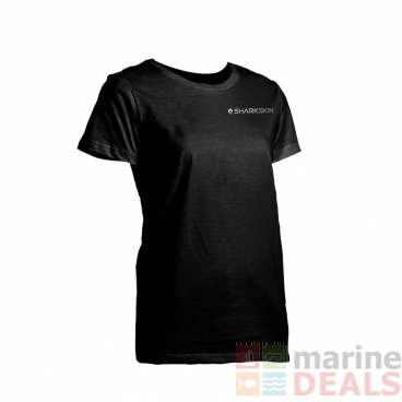 Sharkskin Everywear Short Sleeve Stock Womens T-Shirt Black