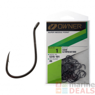 Owner SSW Needle Point Octopus Bait Hooks Pro Pack 1 Qty 46