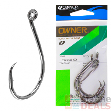 Owner SSW Circle Hooks 7/0 Qty 5